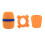 Microphone Foam Shield Bottom Rod Sleeve AntiRoll-orange color 1