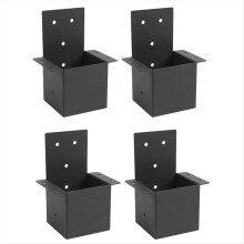 4 Stück Pergola-Halterungen 4x4 Zoll (tatsächlich 3,6x3,6 Zoll), Sparrenpfostenhalterungen, Pergola-Set, Pavillonhalterungen, Wandhalterung