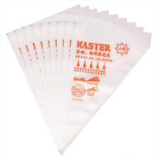 Large thickened disposable piping bags and piping bags for cookies, decoration, cupcake juicer, manual ceramics (B, standard size), 100 pieces