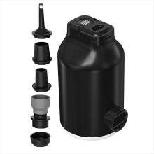 Portable Air Pump Camping Lantern Mini Electric Air Pump for Inflatable Mattress, Air Bed, Swimming Ring Black
