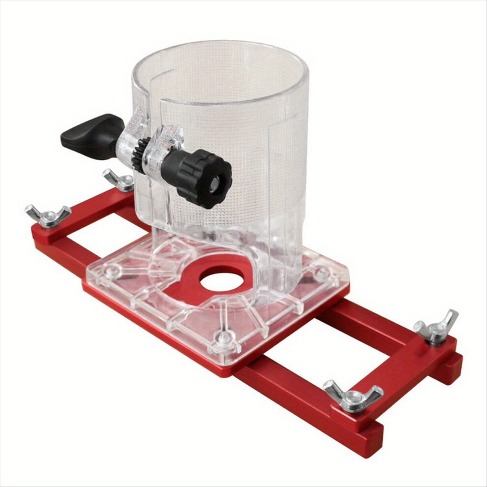 2 In 1 Center Fastener Slotting Bracket, Woodworking Grooving For Cabinet Furniture Install Screw Fasteners,With Base 4853066987695