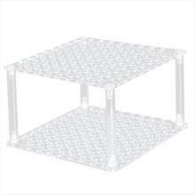 Acryl pen displaystandaard, 96-slots kleurpotlood organizer, displaystandaard houder voor wenkbrauw make-up kwast transparant