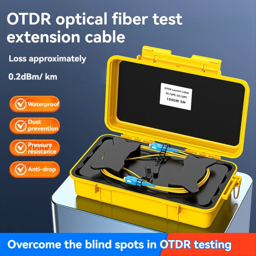 OTDR Launch Cable Box Glasvezel Test Verlengkabel 1000 Meter Dode Zone Eliminator Glasvezelkabel Test Tool C 1