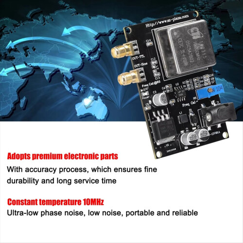 10MHz OCXO Frequency Reference Module Frequency Reference Source Low Phase Noise for Sound System Decoder Frequenc Meter 1