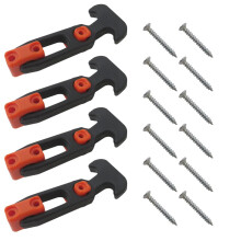 Cooler Lid Latch Replacement Kit with Secure Lock Closure, 4pcs Heavy Duty Handle Draw Latch Set for Boat, Toolbox, Golf Cart