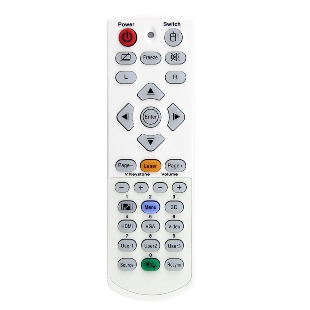 Ir1304l Remote Control Replacement For Projectors X345 X355 X412 X416 Zh403 4K550 Eh415e Eh415st W319ust 4853066992873