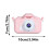 Kids Digital Video Shockproof Camcorder with Front Rear-Pink 3
