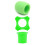 3Pieces AntiSlip Microphones Silicone Protective Cover-Green 1