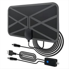 4K 1080P Antenne für Digitalfernsehen mit Verstärker für starkes Signal, Digitalfernseh-HD-Antenne für ATSC/DVB-T/ISDB Smart-HDTVs