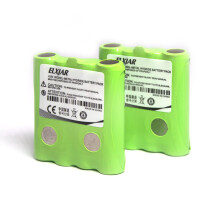 2Pack 4.8V 700mAh NiMH Rechargeable Battery Pack for Cisco and Cobra TwoWay Radios Replacement