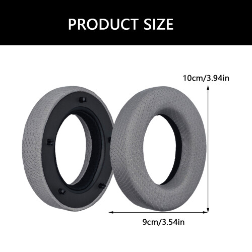 1Pair Earpads Protein Leather-     Brown protein skin 1