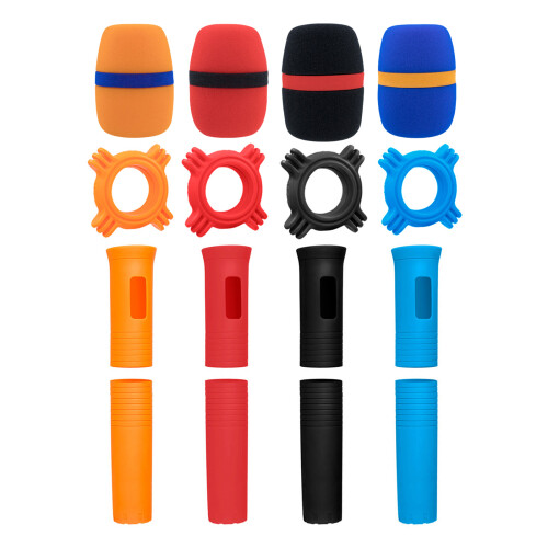 Universal Handheld Microphone Guard with Soft Foam-orange color 2
