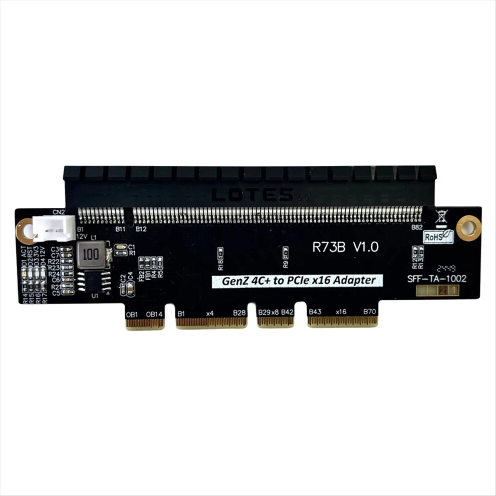 Edsff 4C+ To Pcie5.0 X16 Adapter Card Gen-Z 4C+ To Pcie X16 Adapter Card Support Gen5 Pci-E 5.0 512Gbps 4853066901370