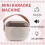 Karaokemachine voor kinderen, draagbare Bluetooth-luidspreker met 2 draadloze microfoons, beige-wit 7