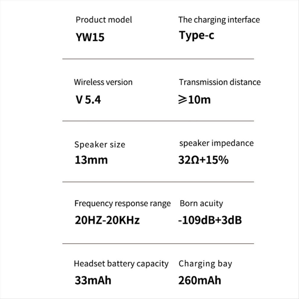Ai Bluetooth 5.4 Earphones Ai Instant Translation Headphones Intelligent Voice Assistant Sport Earbuds Black 4853066997663