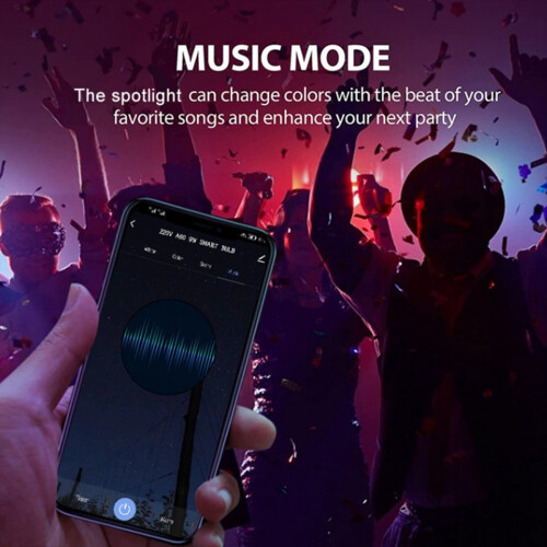 Tuya Bluetooth Light Bulb Dimmable 6W 220V Smart Life App Control Spotlight Bulb Works with 3Pcs 1