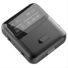 Bluetooth 5.4 Audio Transceiver LE Audio, Broadcast 1TX to 100+ RX Devices Sharing, Clip-on Design