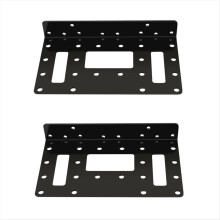 Suporte de montagem para disco rígido, suporte para disco rígido SAS/SSD de 2,5 pol./3,5 pol., prateleira de metal vazada para armazenamento DIY.