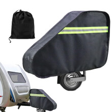 Waterproof Trailer Hitch Cover and Tow Bar Protector, 600D Oxford Fabric, Reflective Safety Strips