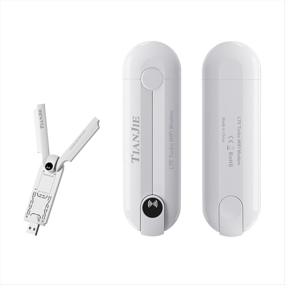 4G Usb Modem Wifi Router Dual Antenna Router With Sim Card Slot,150Mbps High-Speed Internet Wifi Dongle Asia Version 4853066900427