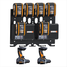 Multifunktionale Wandhalterung für Wickers 20V Akku WA3551 WX372 WA3867 3880 3883 WA3860 Ladegerät