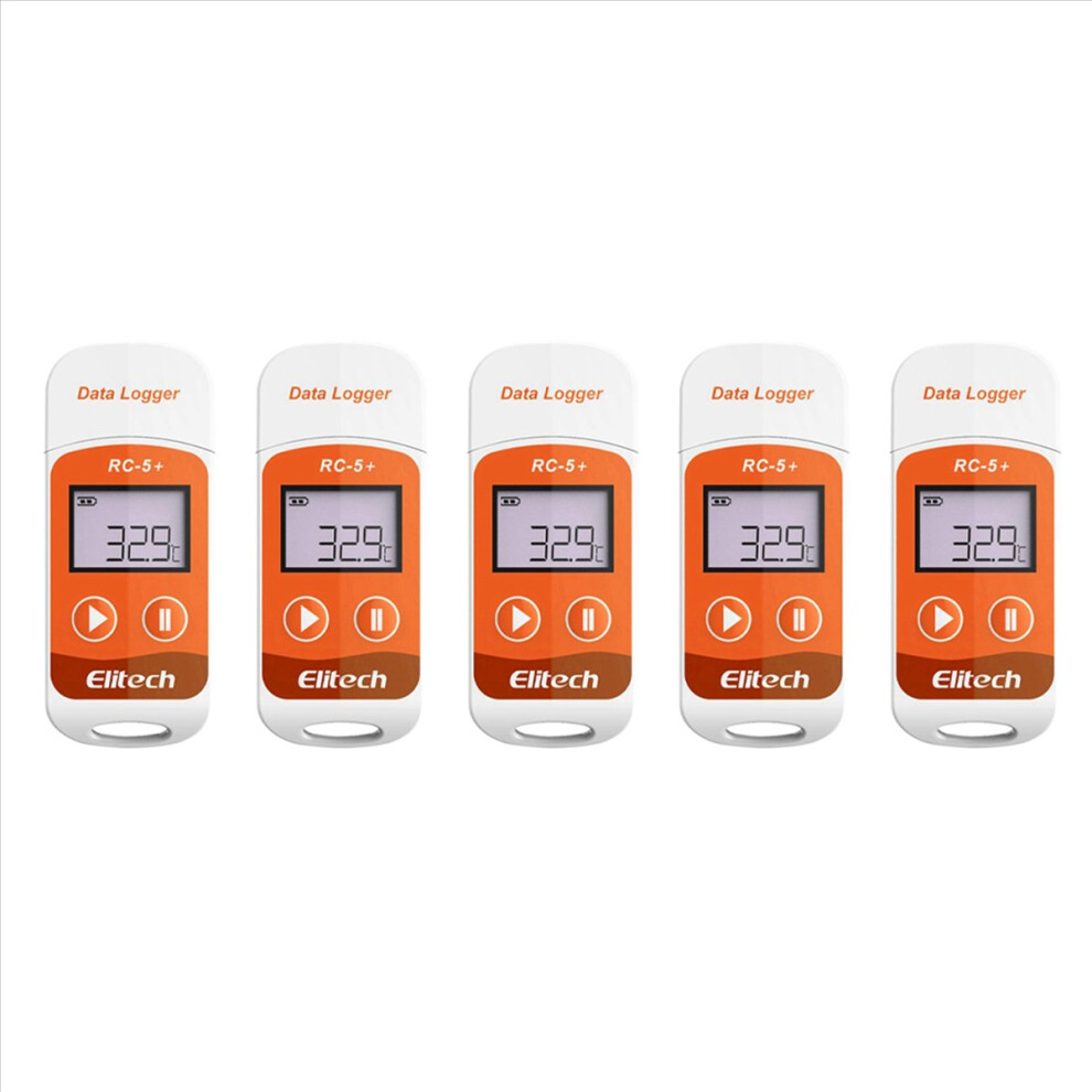 5X Rc-5+ Pdf Usb Temperature Data Logger Reusable Recorder 32000 Points For Refrigeration, Cold Chain Transport 4853066915896