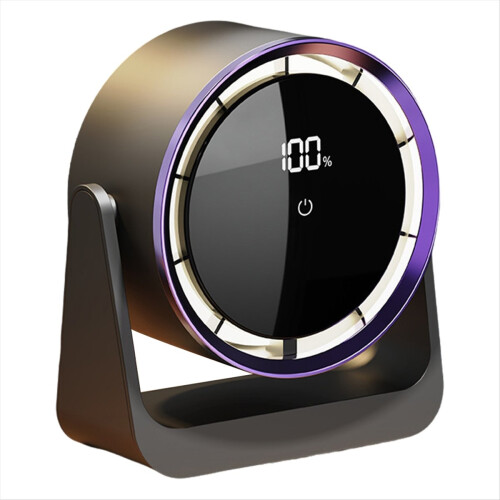 Desktop Circulating Fan Large Capacity Rechargeable Mini Table Fan with Remote Control Wall-Mounted Fan with NightLight