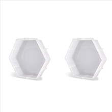 2X Large Silicone Molds for Resin, Large Resin Molds, 9 Inch Upgraded Hexagon Silicone Molds for Flowers Preservation