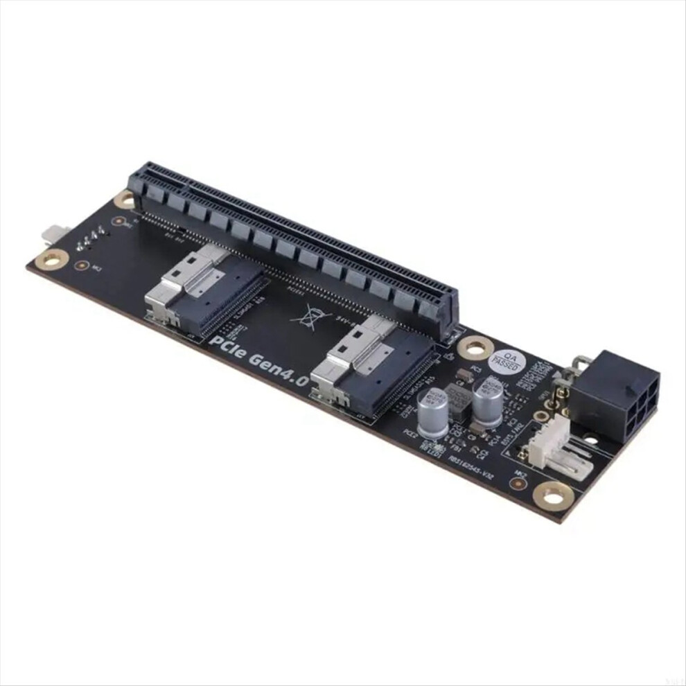 2 Port Pcie4.0 To Sff-8654 Converter Sff-8654 To Pcie 4.0 X16 Slot Adapter Card Sff8654 Riser Card For Graphics Card 4853066901820