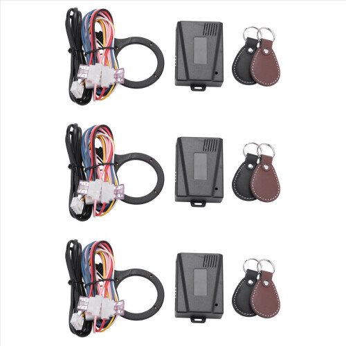 3X Smart Car Engine Push Start Stop Button Rfid Lock Ignition Keyless Entry System Auto Start Stop Immobilizer