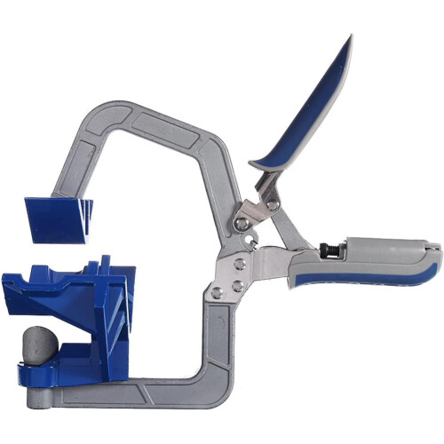 Right Angle Drill Guide with Precision Angle Lock, Adjustable Jaw Clamp for Wood, Metal, Plastic 2