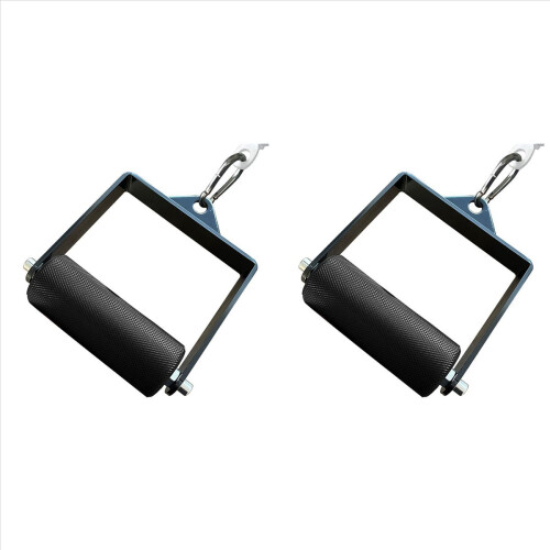 2X Γυμναστήριο Lat Pull Down Pully Cable Machine Handle Συνημμένο Fitness Arm Wrap Workout Deadlift D Shape Hand Grip-4CM