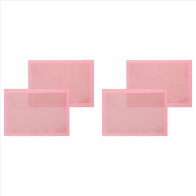 Perforierte Backmatten, 4 Stück rosa Silikonmatten für halbe Bleche, wiederverwendbare Antihaft-Backmatten zum Backen von Brot und Gebäck