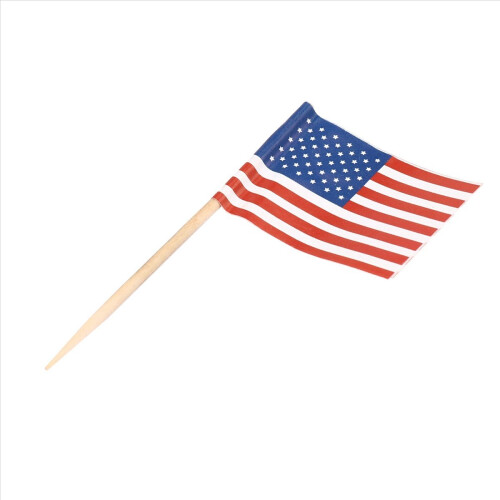 800 stuzzicadenti con bandiera americana per decorare cupcake, panini e mini stuzzicadenti 2