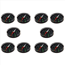 10pcs 40mm Clear Liquid-Filled Camping Compass Hiking Outdoor Scouts Kit