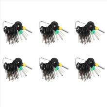 Conjunto de 126 ferramentas para remoção de terminais de automóveis, extrator de pinos de conectores de crimpagem de fiação elétrica automotiva.