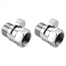 2X Shower Head Shut Off Valve Shower Flow Control Valve G1/2 Flow Pressure Regulator for Handheld Shower Bidet Sprayer
