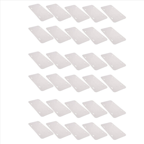 Pacote com 30 placas de alumínio para sublimação, 15,24 cm x 7,62 cm (6 polegadas x 3 polegadas), para impressão por transferência térmica.