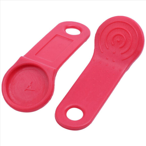 40 τεμάχια DS1990A-F5 TM Κάρτα IButton Tag με Κόκκινη Επιτοίχια Ετικέτα 2