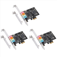 Scheda audio PCIe 3X 5.1, scheda surround PCI Express, audio stereo 3D con prestazioni audio elevate, chip CMI8738 per scheda audio PC