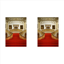 2 fondos de vinilo para fotografía de castillos de 1,5 x 2,1 m, fondo de boda de lujo, accesorios fotográficos