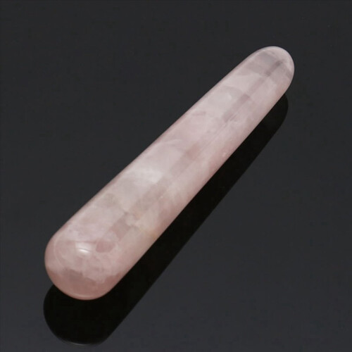 8X Φυσικό Κρύσταλλο Ροζ Χαλαζία Yoni Gemstone Rocks Μασάζ 1