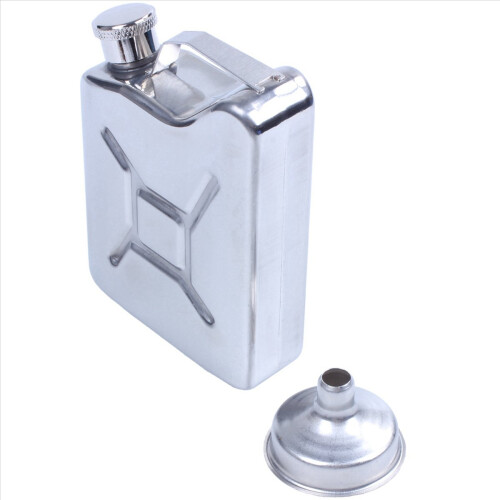 3X Μίνι Ανοξείδωτη Φιάλη Hip 5oz Λικέρ Ουίσκι Αλκοόλ Καύσιμο Αέριο Βενζίνη Δοχείο 1