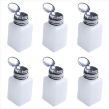 6x 200ml capaciteit vloeibare olie alcohol dispenser doorzichtige flescontainer