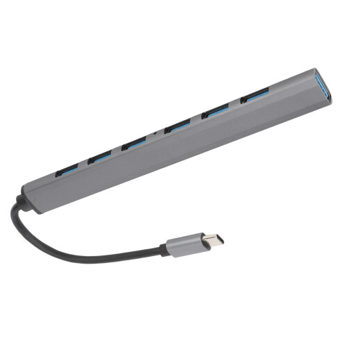 Προσαρμογέας USB C σε USB 7 θυρών, Διαχωριστής USB υψηλής ταχύτητας με λειτουργία plug and 1