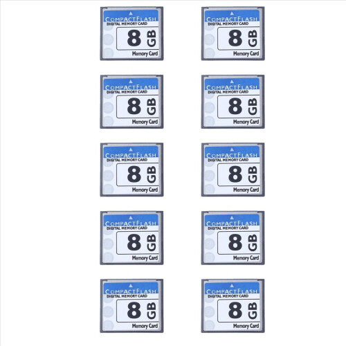 10X Επαγγελματική Κάρτα Μνήμης Compact Flash 8GB (Λευκή & Μπλε)