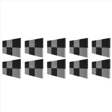 Pacote com 60 painéis de espuma acústica autoadesivos, formato piramidal de 5x30x30 cm (2x12x12 polegadas), para estúdio doméstico, preto + cinza.
