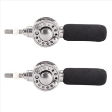 Vara de pesca Zhongtong tipo 2X 50, totalmente metálica, com carretel de pesca Zhongtong modificado e com roteamento interno.