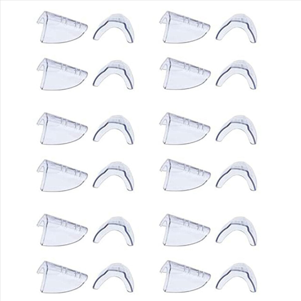 12 Pairs Eye Glasses Side Slip On Clear Side Shield For Safety Glasses 4853066927301