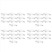 40 unidades de iscas artificiais de pesca, 5 cm, 2,7 g, sem pintura, tipo crankbait, vib wobbler, iscas rígidas em branco.